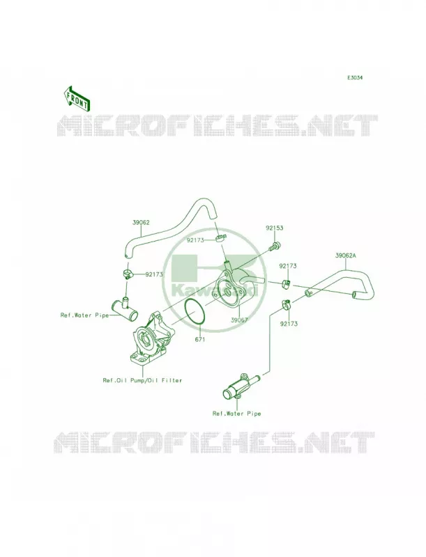 Oil Cooler Kawasaki MOTOS 636 2014 Ninja ZX-6R ABS  ZX636FEF