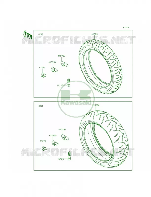 Tires Kawasaki MOTOS 636 2014 Ninja ZX-6R ABS  ZX636FEF