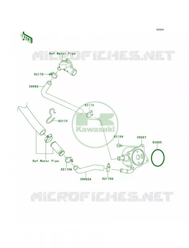 Oil Cooler Kawasaki MOTOS 1000 2013 Ninja ZX-10R ABS  ZX1000KDF