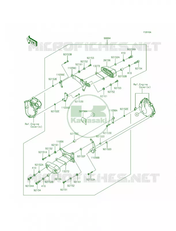 AccessoryEngine Guard Kawasaki MOTOS 636 2013 Ninja ZX-6R   ZX636EDF