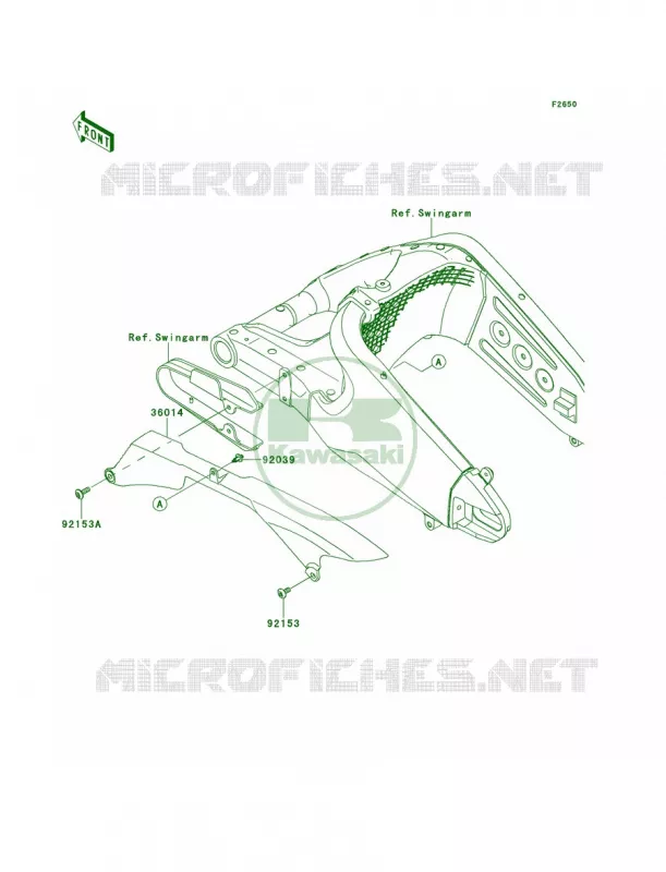 Chain Cover Kawasaki MOTOS 636 2013 Ninja ZX-6R   ZX636EDF