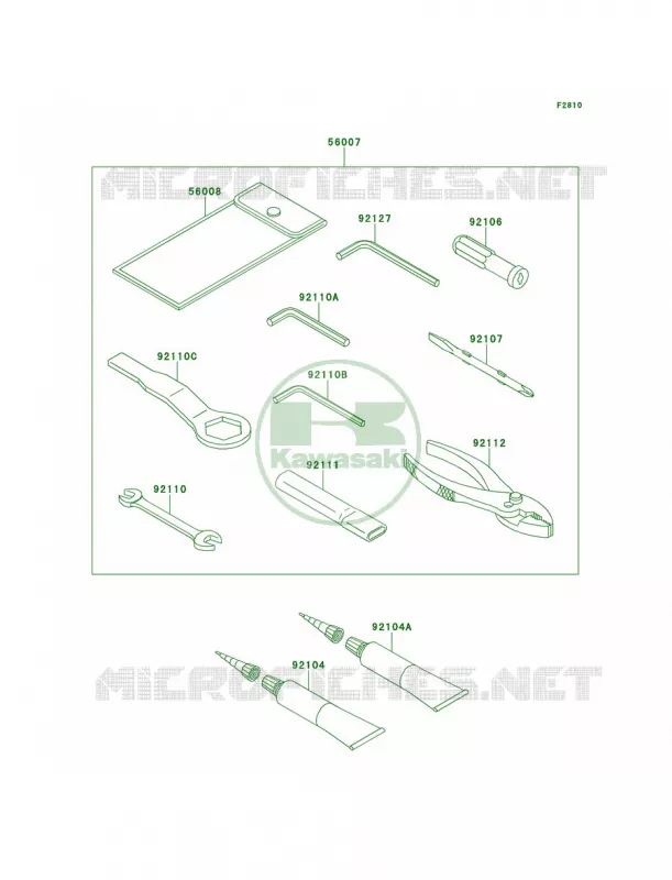 Owner's Tools Kawasaki MOTOS 636 2013 Ninja ZX-6R   ZX636EDF