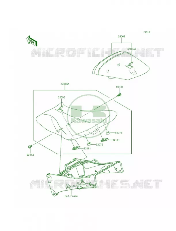 Seat Kawasaki MOTOS 636 2013 Ninja ZX-6R   ZX636EDF