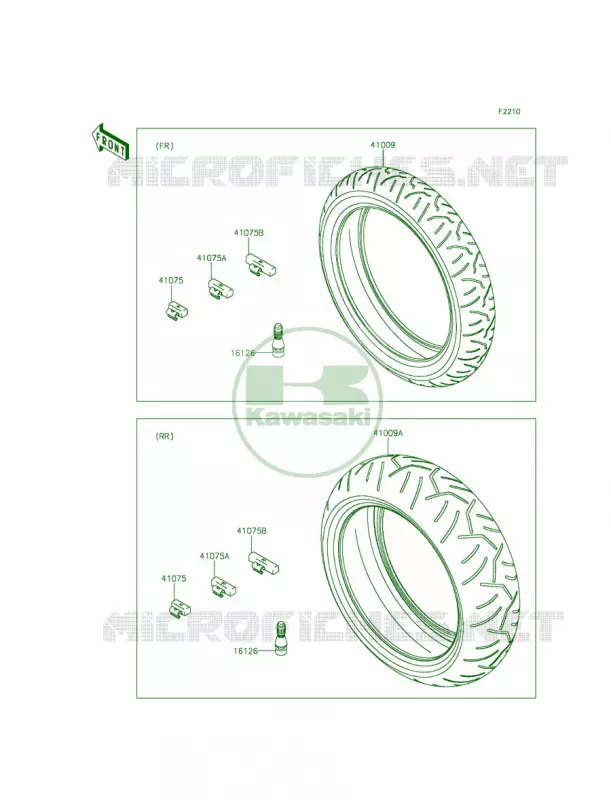 Tires Kawasaki MOTOS 636 2013 Ninja ZX-6R   ZX636EDF