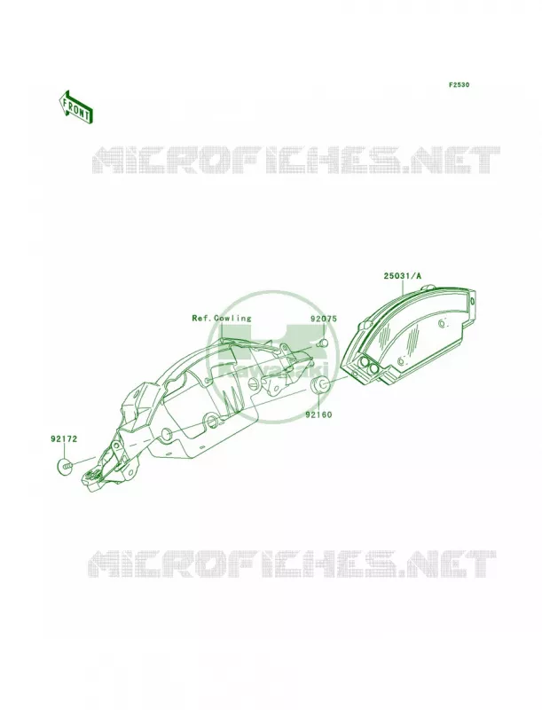 Meters Kawasaki MOTOS 1000 2012 Ninja ZX-10R  ZX1000JCF
