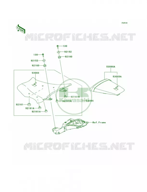 Seat Kawasaki MOTOS 1000 2012 Ninja ZX-10R ABS  ZX1000KCF