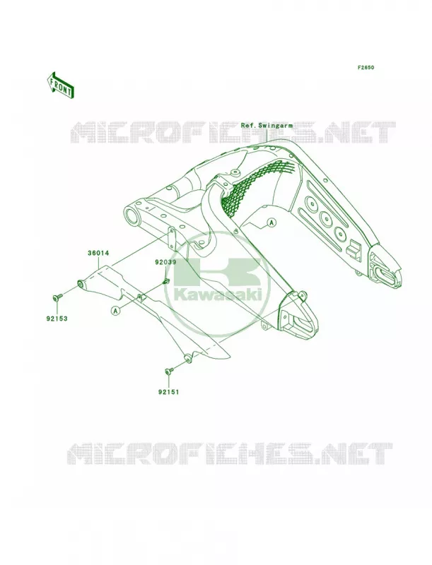 Chain Cover Kawasaki MOTOS 600 2012 Ninja ZX-6R  ZX600RCF