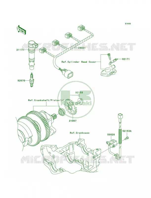 Ignition System Kawasaki MOTOS 1400 2011 Ninja ZX-14  ZX1400CBF