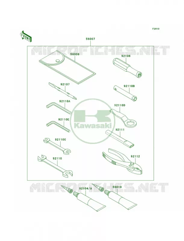 Owner's Tools Kawasaki MOTOS 1400 2011 Ninja ZX-14  ZX1400CBF