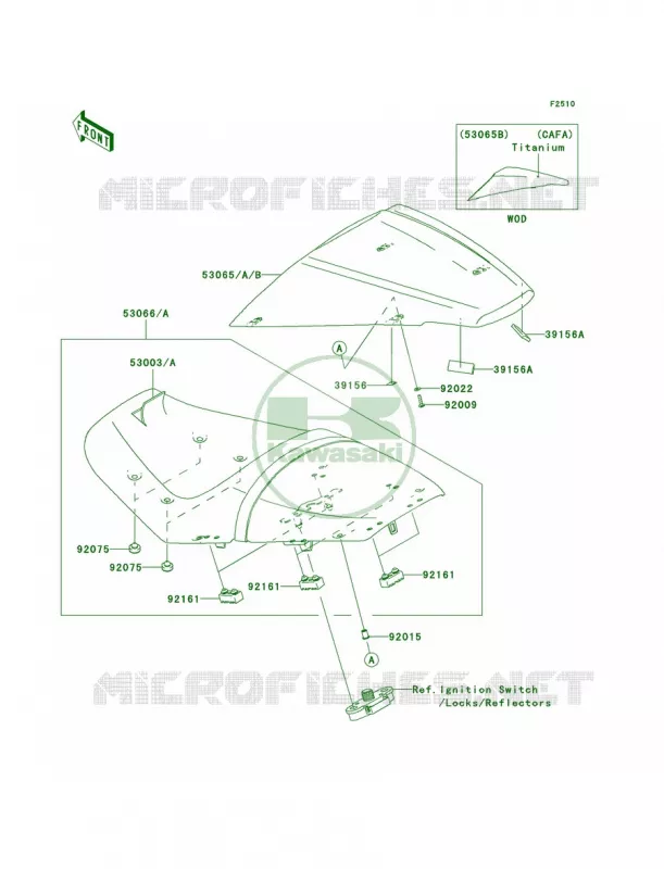 Seat Kawasaki MOTOS 1400 2011 Ninja ZX-14  ZX1400CBF
