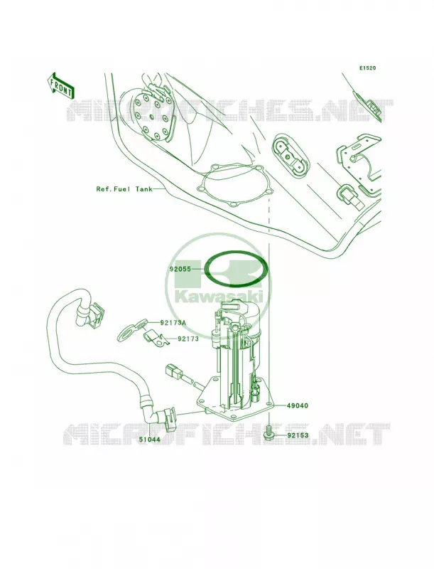 Fuel Pump Kawasaki MOTOS 1000 2011 Ninja ZX-10R ABS  ZX1000KBF