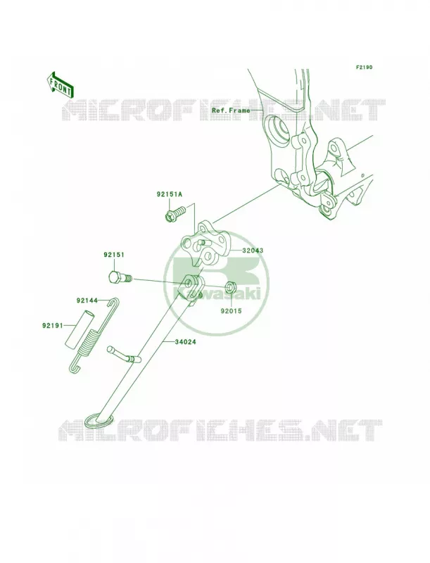 Stands Kawasaki MOTOS 1000 2010 Ninja ZX-10R  ZX1000FAF