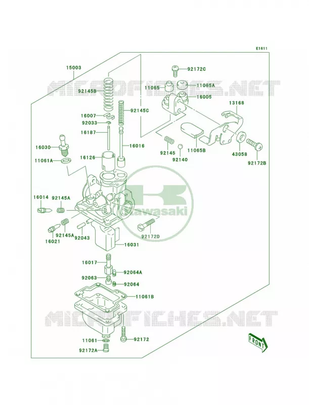 Carburetor Kawasaki MOTOS 50 2003 KDX50  KDX50-A1