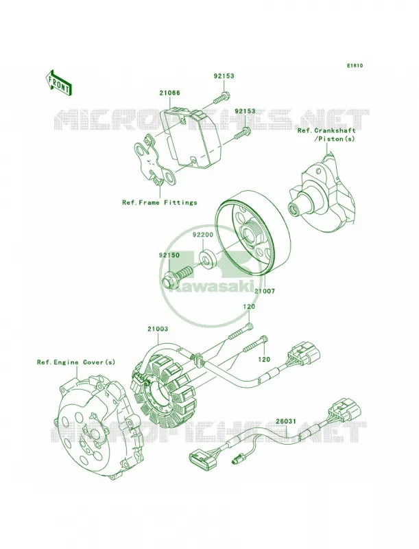 Generator Kawasaki MOTOS 1400 2008 Ninja ZX-14  ZX1400C8F
