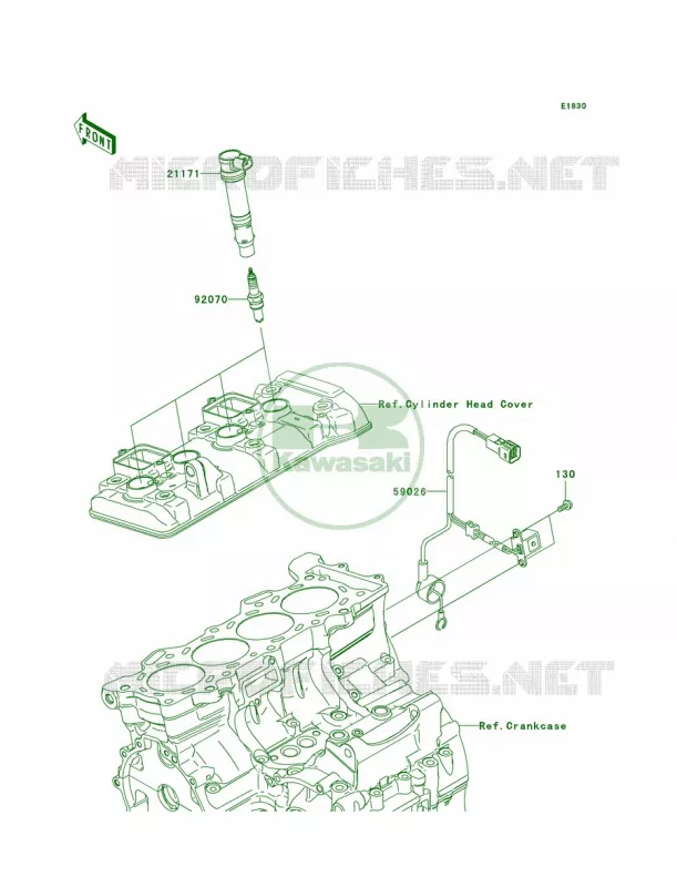 Ignition System Kawasaki MOTOS 600 2008 Ninja ZX-6R   ZX600P8FA
