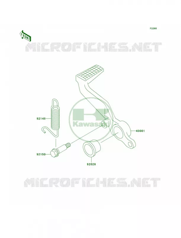 Brake PedalTorque Link Kawasaki MOTOS 600 2007 ZZR600  ZX600J7F