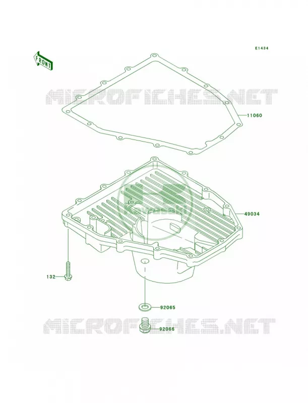 Oil Pan Kawasaki MOTOS 600 2007 ZZR600  ZX600J7F