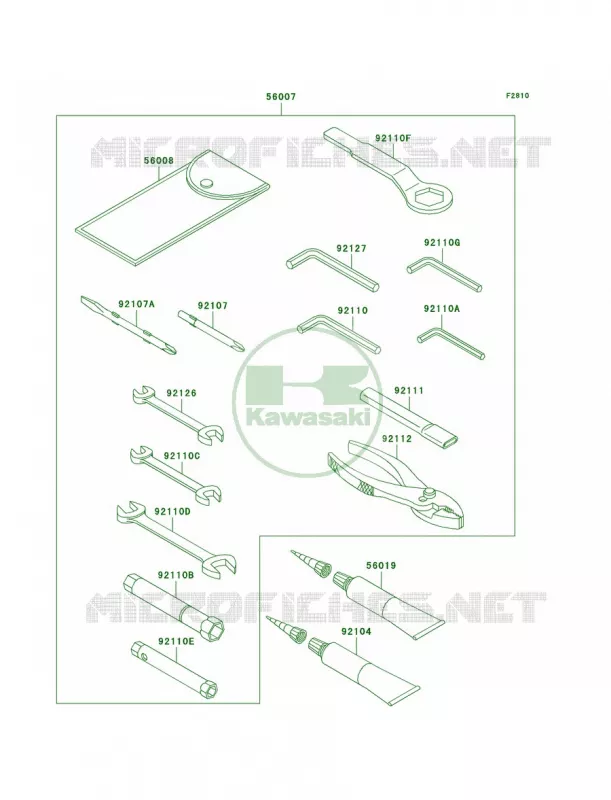 Owner's Tools Kawasaki MOTOS 600 2007 ZZR600  ZX600J7F