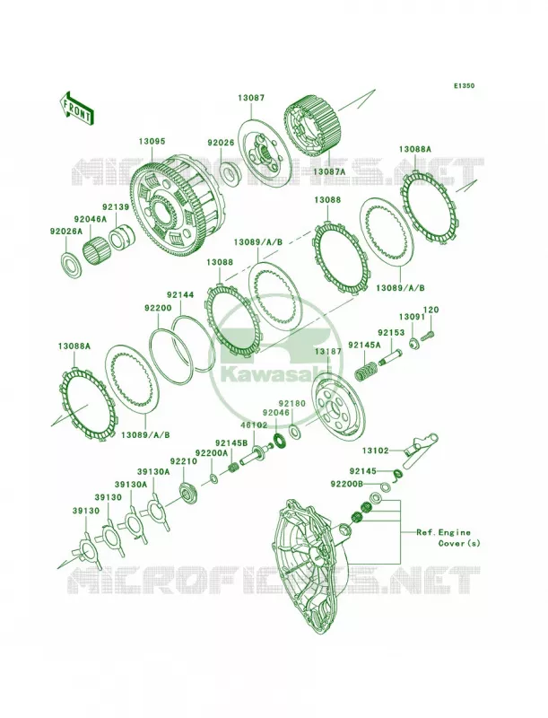 Clutch Kawasaki MOTOS 600 2007 Ninja ZX-6R  ZX600P7F