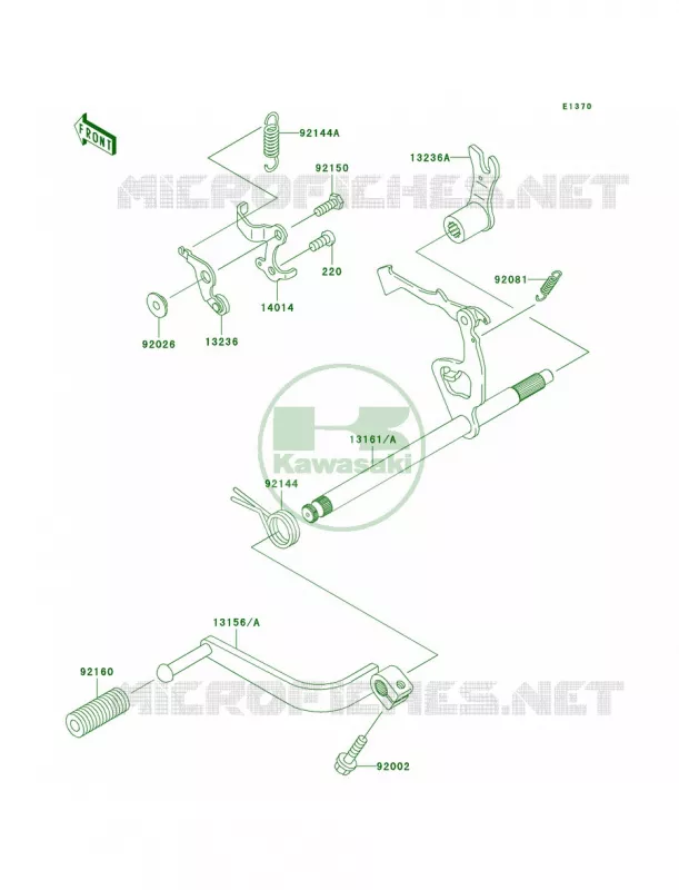 Gear Change Mechanism Kawasaki MOTOS 110 2003 KLX110  KLX110-A2