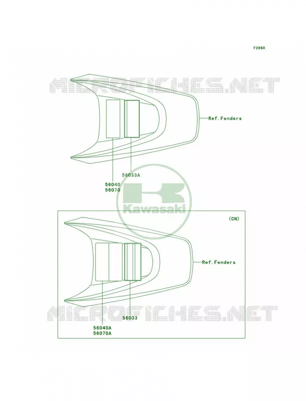 Labels Kawasaki MOTOS 110 2003 KLX110  KLX110-A2
