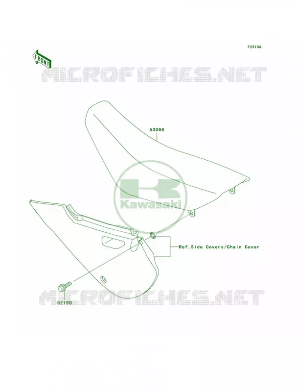 SeatA4 Kawasaki MOTOS 110 2003 KLX110  KLX110-A2