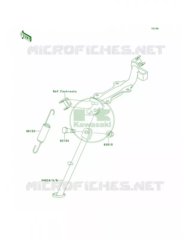 Stands Kawasaki MOTOS 110 2003 KLX110  KLX110-A2