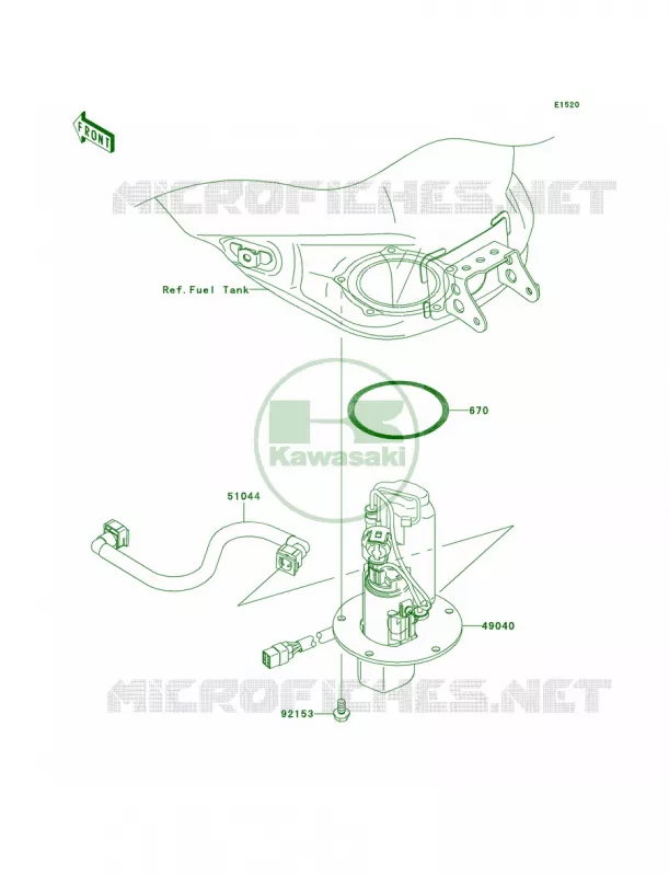 Fuel Pump Kawasaki MOTOS 1000 2006 Ninja ZX-10R  ZX1000D6F