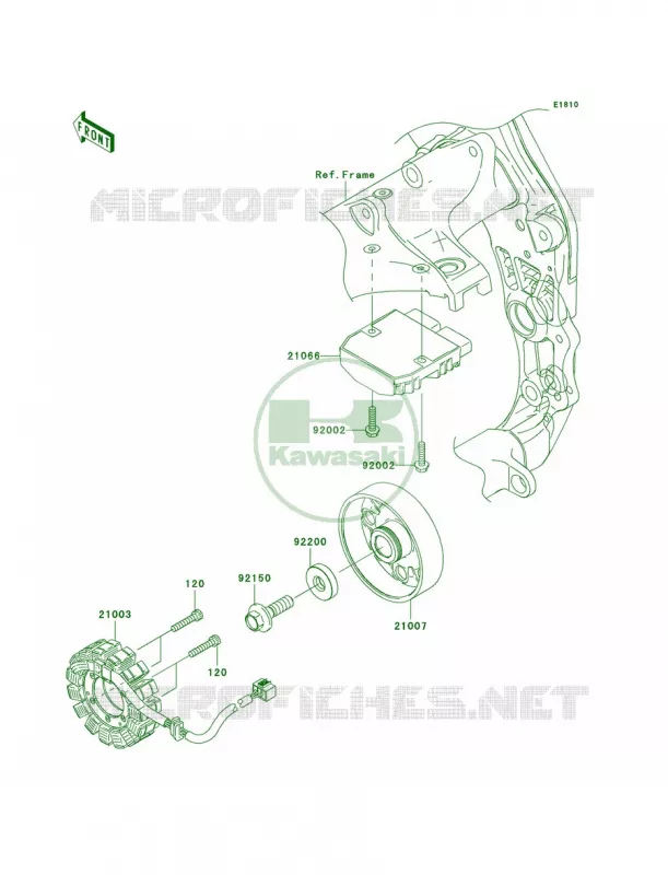 Generator Kawasaki MOTOS 1000 2006 Ninja ZX-10R  ZX1000D6F