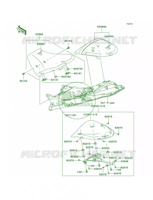 Seat Kawasaki MOTOS 1000 2006 Ninja ZX-10R  ZX1000D6F