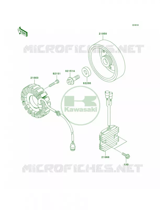 Generator Kawasaki MOTOS 600 2006 ZZR600  ZX600J6F