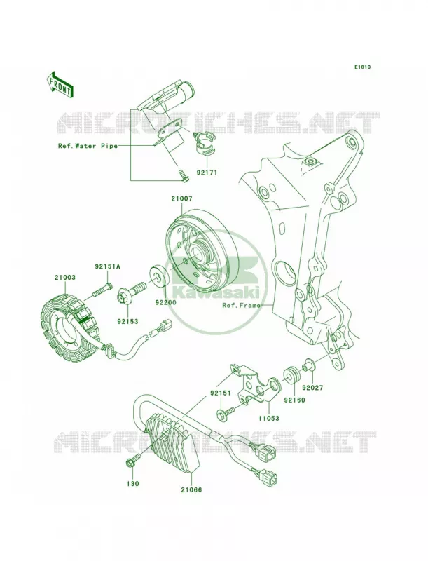 Generator Kawasaki MOTOS 600 2006 Ninja ZX-6RR  ZX600N6F