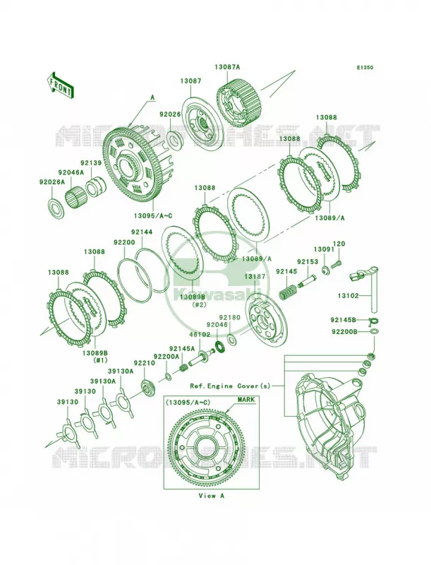 Clutch Kawasaki MOTOS 636 2006 Ninja ZX-6R  ZX636C6F