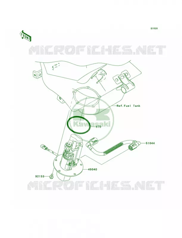 Fuel Pump Kawasaki MOTOS 636 2006 Ninja ZX-6R  ZX636C6F