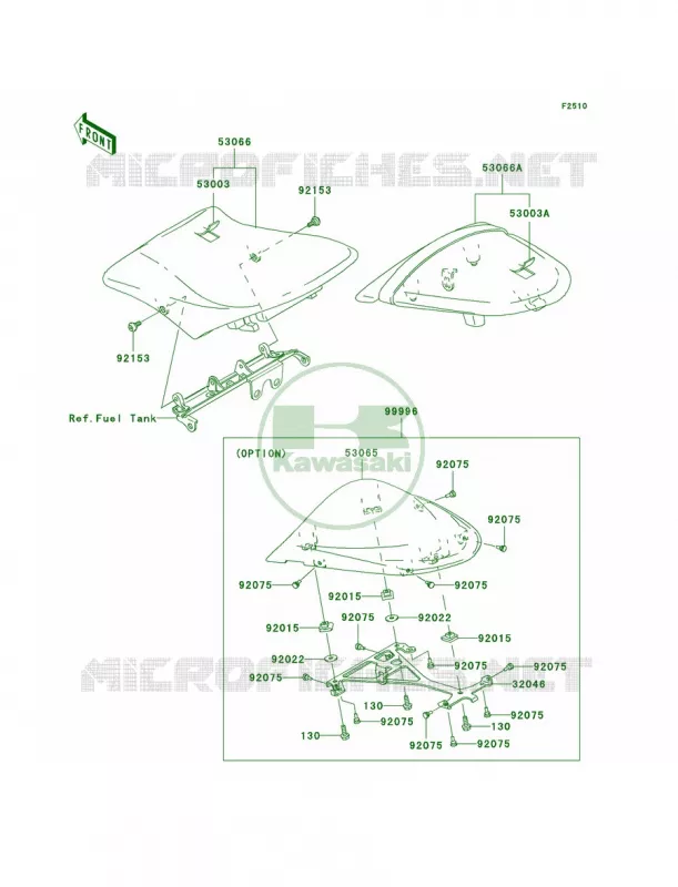 Seat Kawasaki MOTOS 636 2006 Ninja ZX-6R  ZX636D6F
