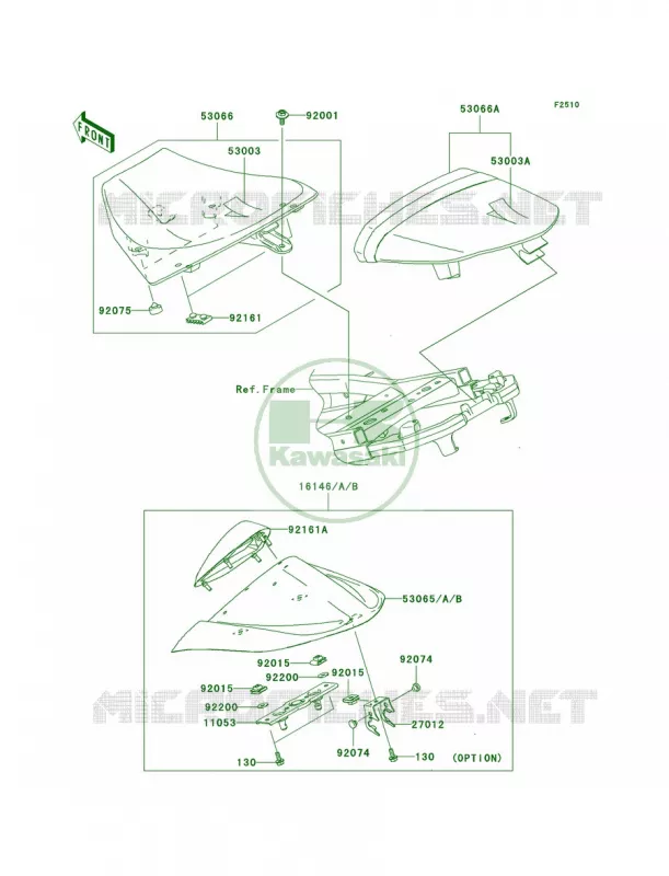 Seat Kawasaki MOTOS 1000 2005 Ninja ZX-10R  ZX1000-C2