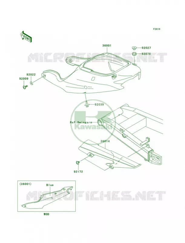 Side CoversChain Cover Kawasaki MOTOS 600 2005 ZZR600  ZX600-J4