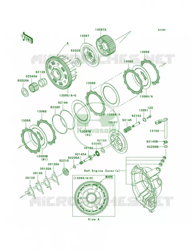 Clutch Kawasaki MOTOS 636 2005 Ninja ZX-6R  ZX636-C1