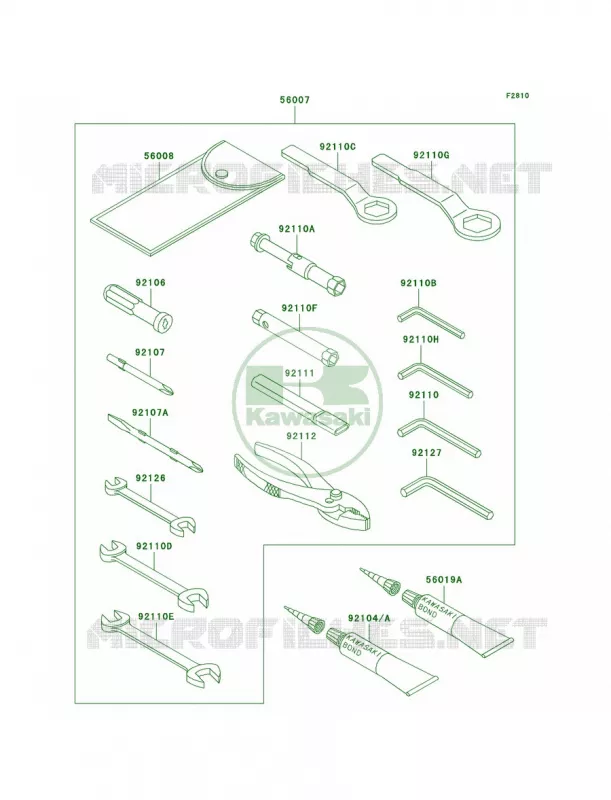 Owner's Tools Kawasaki MOTOS 636 2005 Ninja ZX-6R  ZX636-C1