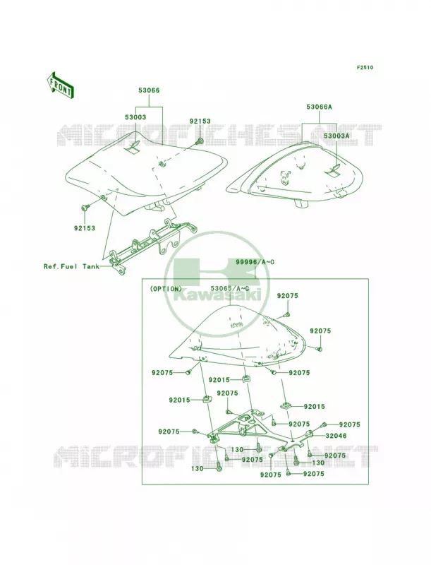 Seat Kawasaki MOTOS 636 2005 Ninja ZX-6R  ZX636-C1