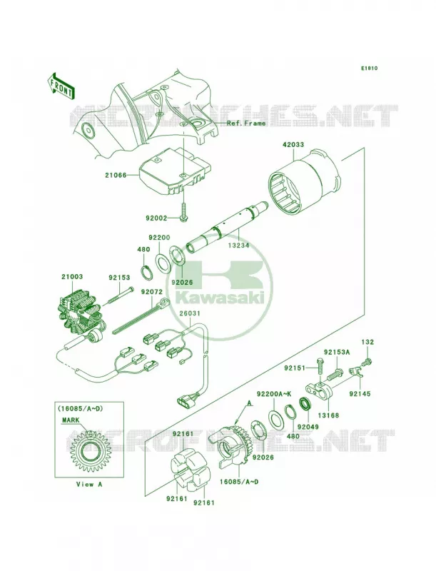 Generator Kawasaki MOTOS 1000 2004 Ninja ZX-10R  ZX1000-C1