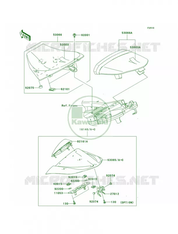 Seat Kawasaki MOTOS 1000 2004 Ninja ZX-10R  ZX1000-C1