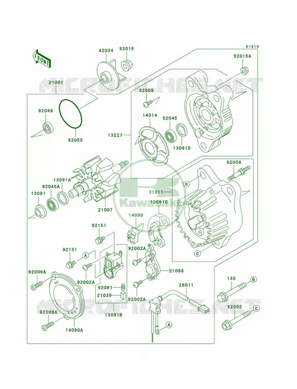 Generator Kawasaki MOTOS 750 2003 Ninja ZX-7R  ZX750-P8