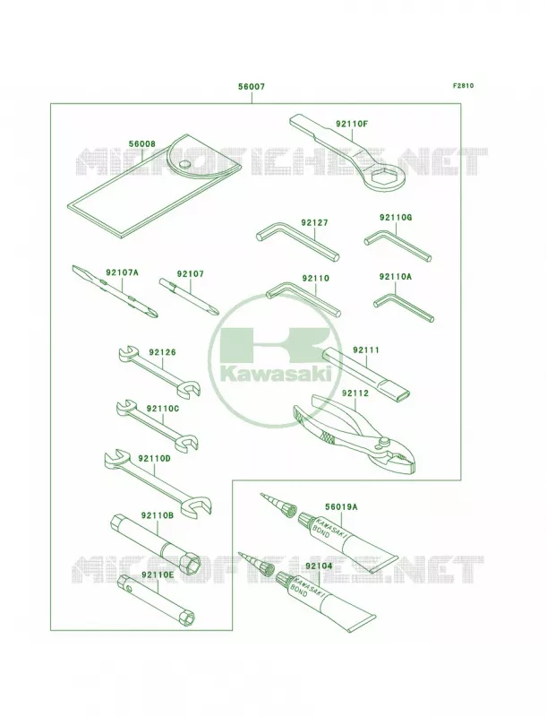 Owner's Tools Kawasaki MOTOS 600 2002 Ninja ZX-6R  ZX600-J3