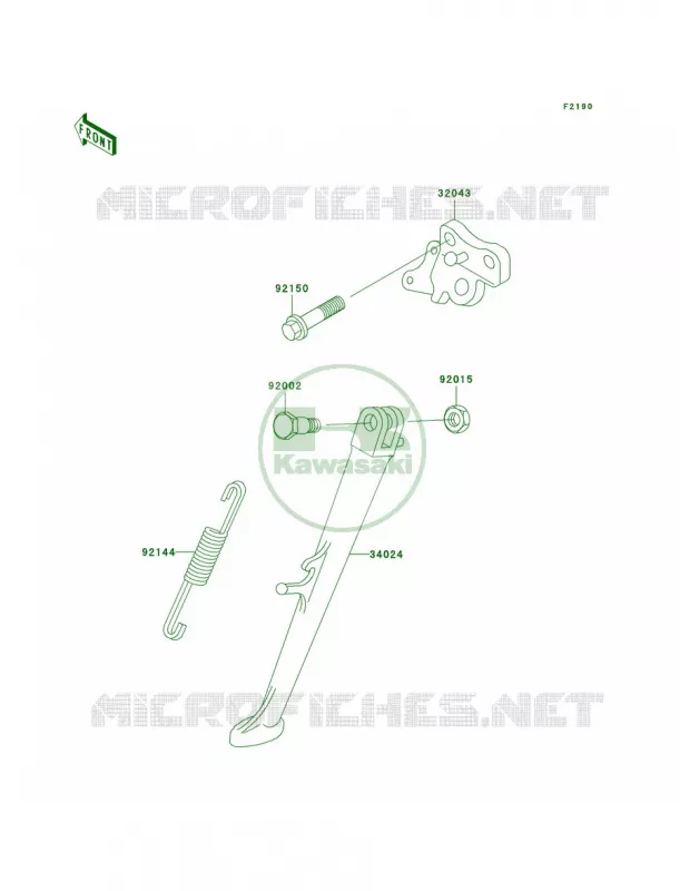 Stands Kawasaki MOTOS 750 2002 Ninja ZX-7R  ZX750-P7