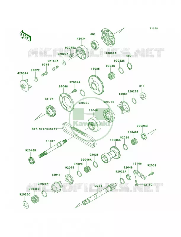 Balancer Kawasaki MOTOS 1100 2001 Ninja ZX-11  ZX1100-D9