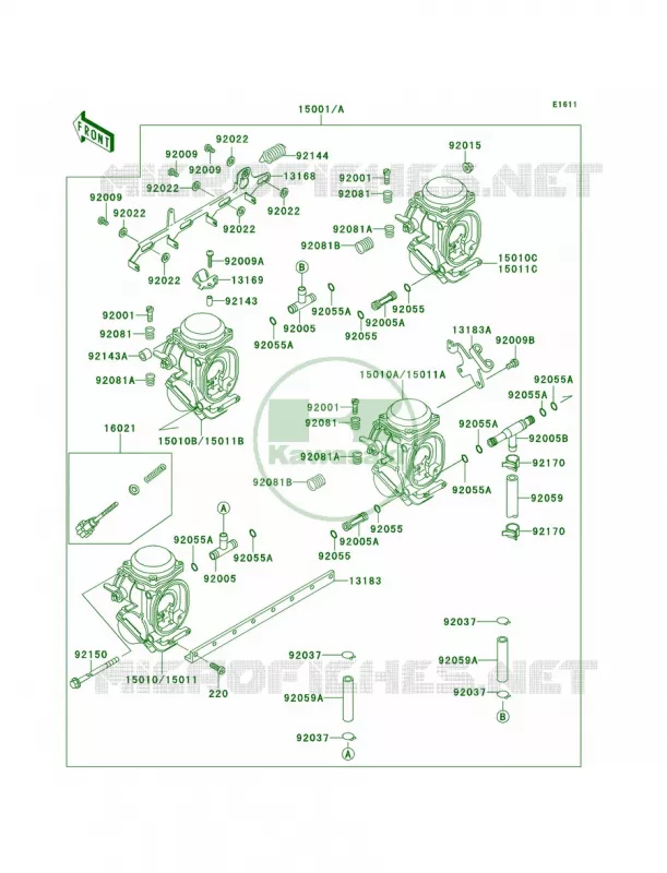 Carburetor Kawasaki MOTOS 600 2001 Ninja ZX-6  ZX600-E9