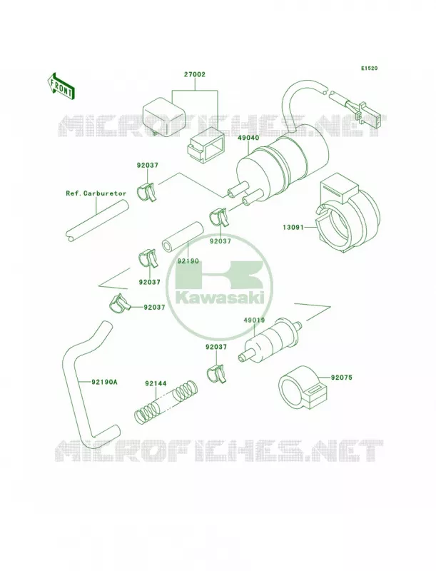 Fuel Pump Kawasaki MOTOS 600 2001 Ninja ZX-6  ZX600-E9