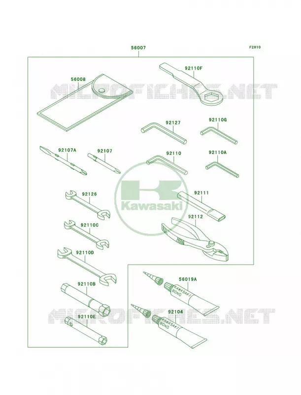 Owner's Tools Kawasaki MOTOS 600 2001 Ninja ZX-6R  ZX600-J2