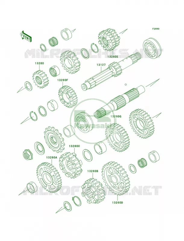 Optional PartsZX-7RR Trans. Kawasaki MOTOS 750 2001 Ninja ZX-7R  ZX750-P6